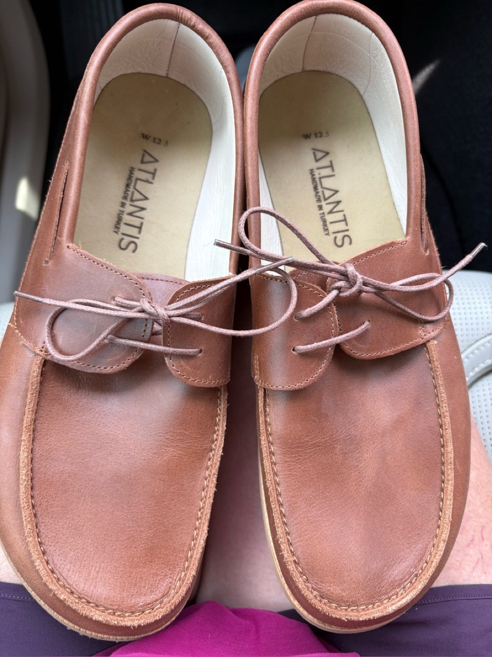 Atlantis Women’s Brown Leather Barefoot Shoes Sz 12.5 NWOB